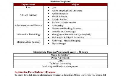 Registration for the first semester of academic year 2018/2019 is now open